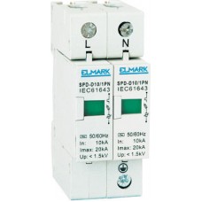 Elmark SPD-C20 Αντικεραυνικό Πίνακα Διπολικό Μέγιστου Ρεύματος Εκφόρτισης 20kA 64203