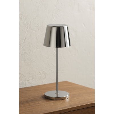 Ideal Lux Επαναφορτιζόμενο Φωτιστικό Εξωτερικού Χώρου Led Χρώμιο Ø7,5x20,8 Εκ. Cute TL 346922