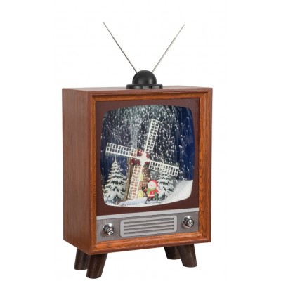 ΧΡΙΣΤΟΥΓΕΝΝΙΑΤΙΚΗ ΔΙΑΚΟΣΜΗΤΙΚΗ TV ΜΕ ΦΩΣ, ΜΟΥΣΙΚΗ ΚΑΙ ΧΙΟΝΙ ΜΕ ΜΕΤΑΣΧΗΜΑΤΙΣΤΗ 26184 | LIANOS