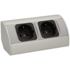 Orno - Πρίζα με 2 Σούκο γωνιακή OR-AE-1303/G