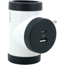 Legrand Αντάπτορας 2 Θέσεων με USB   694522