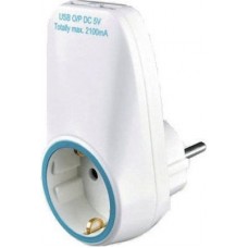 Geyer Μονόπριζο Ασφαλείας με 2 USB-A