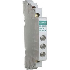 Geyer Τριπλή Ενδεικτική Λυχνία Πίνακα Λευκή 230V