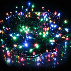 100 LED ΛΑΜΠΑΚΙΑ 8 ΜΕΤΡΑ ΠΟΛΥΧΡΩΜΑ ΜΕ ΠΡΟΓΡΑΜΜΑ IP20