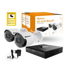ΚΙΤ CCTV Με Δυο Κάμερες Bullet KIT-2BHVR2E GOLMAR CCTV 