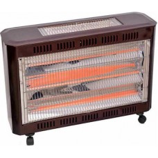 Σόμπα Χαλαζία με Θερμοστάτη 2700W Black