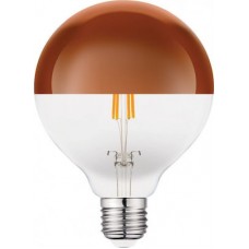 VK Lighting VK/05108/D/E/PCT/W E27 G125 7W Θερμό Λευκό Filament Dimmable