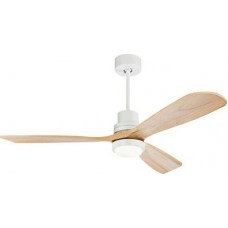 Zambelis Lights 19140 Ανεμιστήρας Οροφής 132cm με Φως και Τηλεχειριστήριο Μπεζ