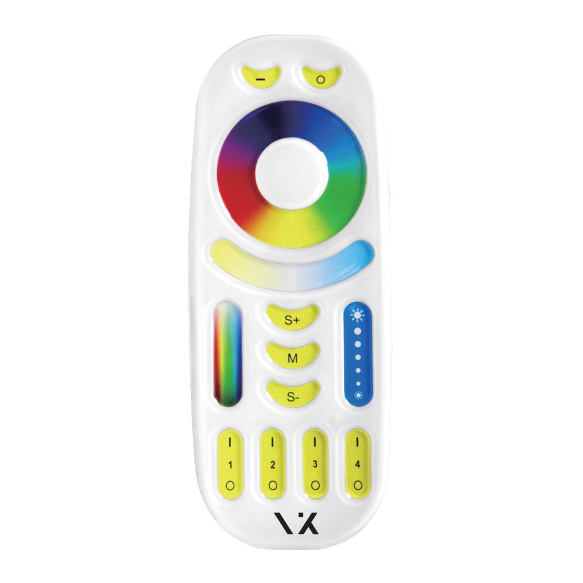 VK Τηλεχειριστήριο 2.4GHz 3V 4 ZONE RGB+CCT. IP20 VK/FUT092 90004-037698