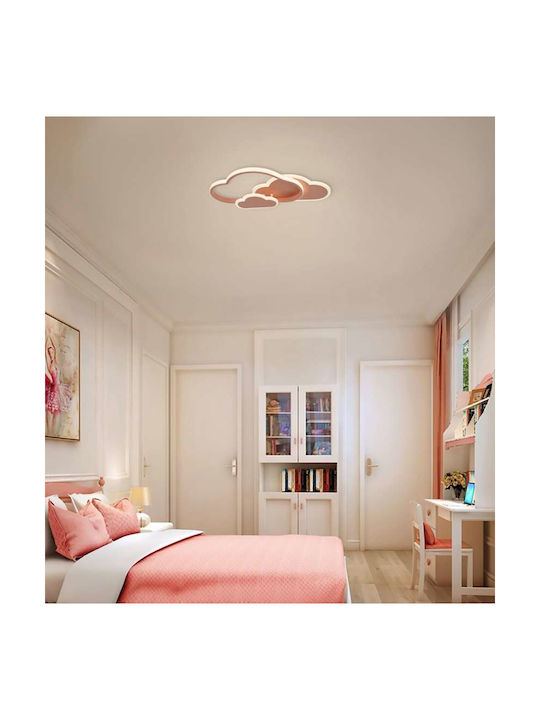 Atman Μονόφωτο Παιδικό Φωτιστικό Πλαφονιέρα 86W Ροζ LEG-806 - second view