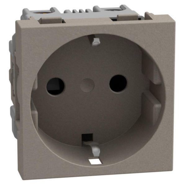 Light Now™ πρίζα ρεύματος 2Π+Γ ασφαλείας σε χρώμα STONE YG4141G 