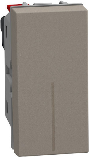 BTicino Light Now Διακόπτης Αλλέ-Ρετούρ 1 Στοιχείου 10AX 250V Stone YG4003A