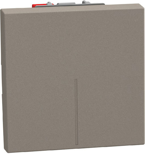 BTicino Light Now Διακόπτης Αλλέ-Ρετούρ 2 Στοιχείων 10AX 250V Stone YG4003M2A