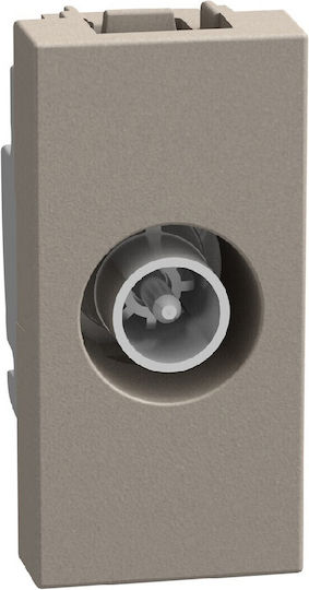 BTicino Light Now Πρίζα TV Τερματική 1 Στοιχείου Stone YG4202P10