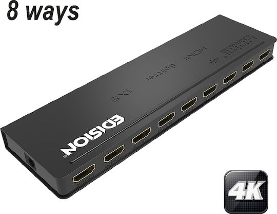 EDISION 4K HDMI Splitter 1x8 HDMI 4K 07-07-0103 5200378402337