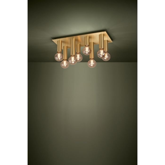 Eglo Marzeno 39959 Μοντέρνα Μεταλλική Πλαφονιέρα Οροφής με Ντουί E27 σε Χρυσό χρώμα 61cm