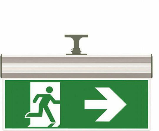 Eurolamp Επαναφορτιζόμενο LED Φωτιστικό Ασφαλείας Εξόδου με Φωτοκύτταρο 4τμχ 145-28400