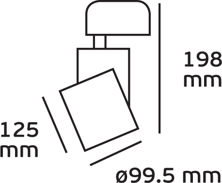 VK Lighting Μονό Σποτ με Ενσωματωμένο LED και Θερμό Φως σε Λευκό Χρώμα VK/04021/W/W/36 - second view