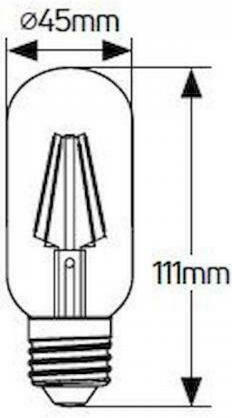 GEYER LED Λάμπα Filament Vintage T45 4W E27 - LVT45D - second view