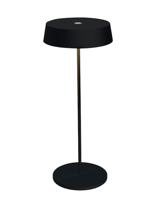 VK Lighting VK/03214/B/W Επιτραπέζιo Φωτιστικό Εξωτερικού Χώρου με Ενσωματωμένο LED σε Μαύρο Χρώμα 61171-252694