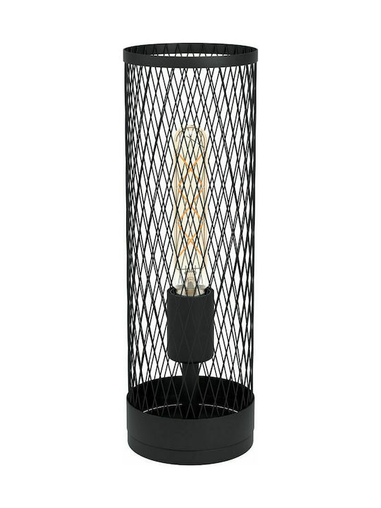 Eglo Redcliffe Επιτραπέζιο Διακοσμητικό Φωτιστικό με Ντουί για Λαμπτήρα E27 σε Μαύρο Χρώμα 43536