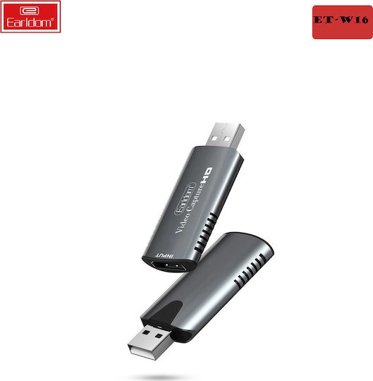 Earldom W16 Video Capture για Laptop / PC και σύνδεση USB-A / HDMI - Κύρια εικόνα