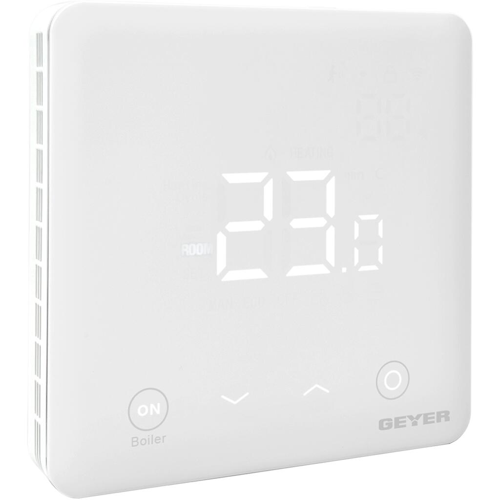 GEYER Θερμοστάτης Wifi για συστήματα νερού &amp; boiler λευκός 220V GS-THWHB-W - second view