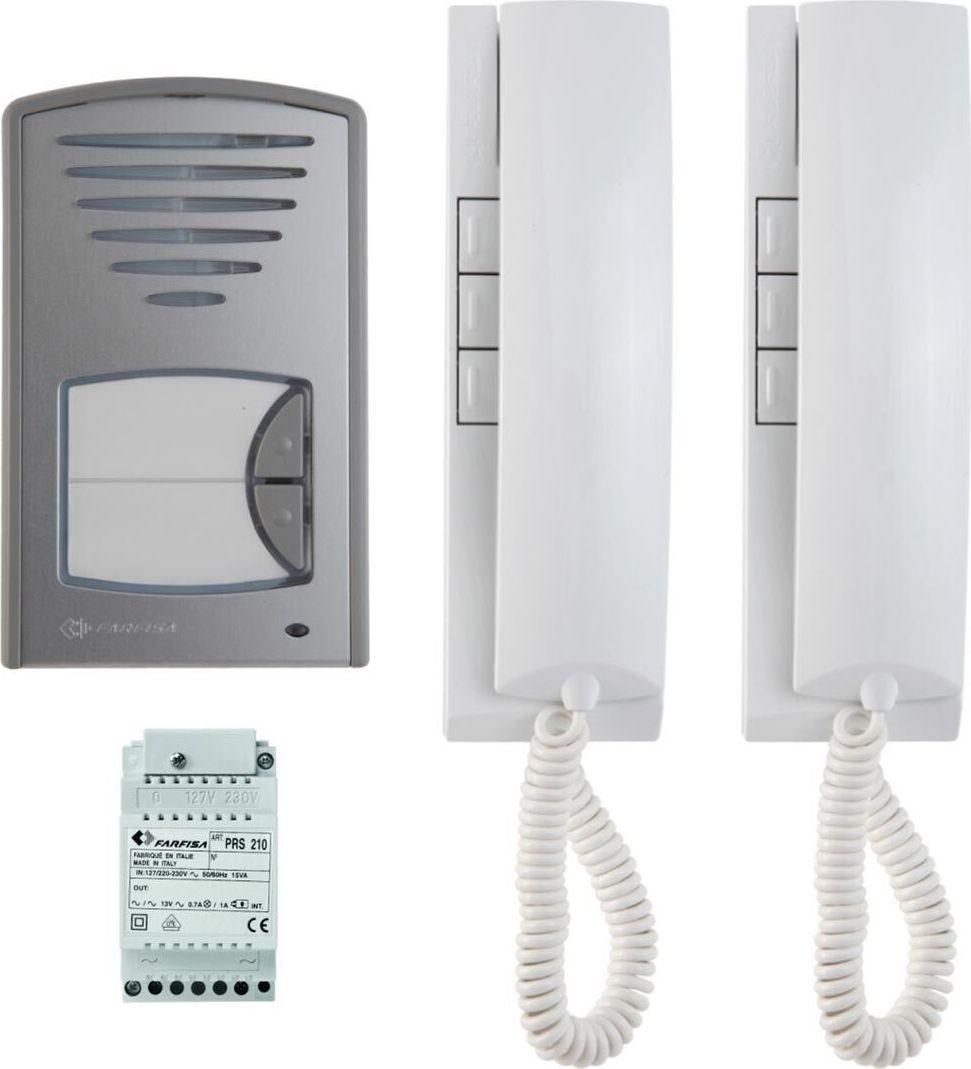 FARFISA Θυροτηλέφωνο  KIT2CKSD με Μπουτονιέρα &amp; Ακουστικό Σετ 2 ΚΛΗΣΕΩΝ ΕΠΙΤΟΙΧΙΑ ΤΟΠΟΘΕΤΗΣΗ 1+Ν 
