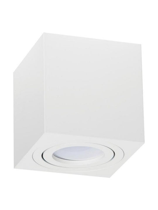 Geyer Μονό Σποτ με Ντουί GU10 σε Λευκό Χρώμα SPS8084W