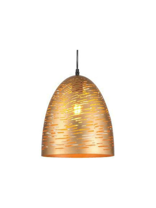 Geyer Iron Κρεμαστό Φωτιστικό Χρυσό με Ντουί E27 25x45εκ. - Κύρια εικόνα