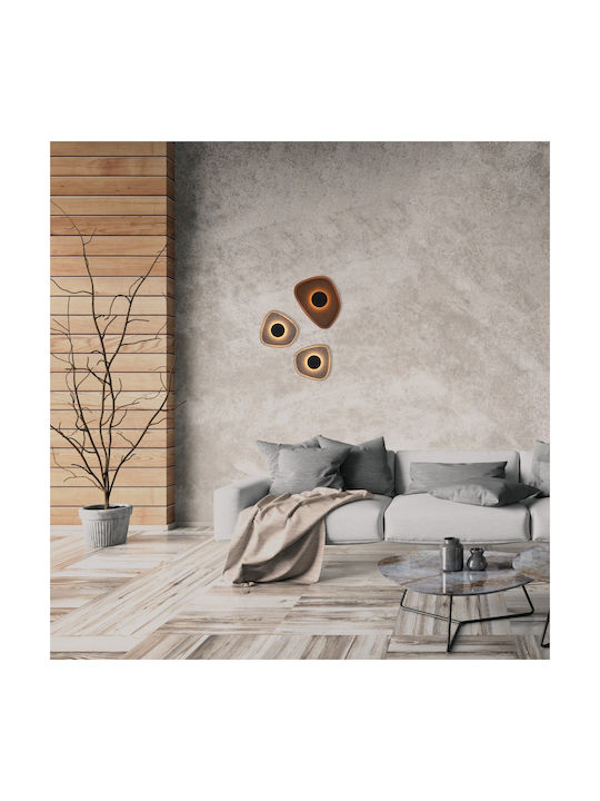 ΕΠΙΤΟΙΧΟ ΗΧΟΑΠΟΡΡΟΦΗΤΙΚΟ ΦΩΤΙΣΤΙΚΟ LED 5W ΜΑΥΡΟ ΓΚΡΙ 23175 | ZAMBELIS LIGHTS  - second view