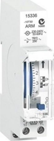 Geyer Αναλογικός Χρονοδιακόπτης Ράγας Ημερήσιος με Εφεδρεία 72 Ώρες ER211M - second view