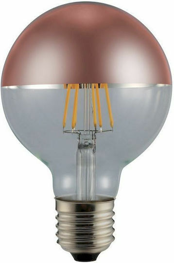 Geyer Λάμπα LED 6W για Ντουί E27 και Σχήμα G125 Θερμό Λευκό 480lm Dimmable LFGBM276CD