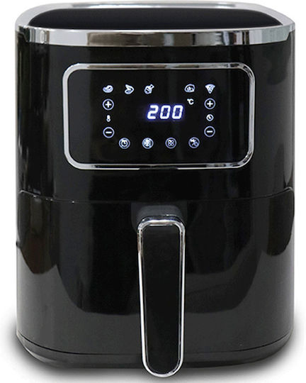 EUROLAMP ΦΡΙΤΕΖΑ ΑΕΡΟΣ ΜΕ ΑΠΟΣΠΩΜΕΝΟ ΚΑΔΟ 5L 1450W ΜΑΥΡΗ 300-70040