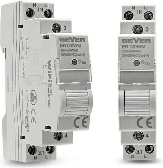 Geyer Ρελέ Ράγας Ισχύος 20A Μονοπολικό ER120WM - second view