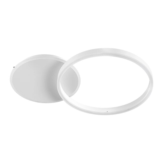 kelvo® VENOM Φωτιστικό Οροφής LED 45W 4500lm 360° AC 220-240V IP20 Ρυθμιζόμενο Λευκό CCT με Χειριστήριο από 2700K έως 6000K Dimmable - Lumileds SMD Chip - Λευκό Ματ - Μ60 x Π40 x Υ7.5cm - 3 Χρόνια Εγγύηση KLV-101-0182 - second view