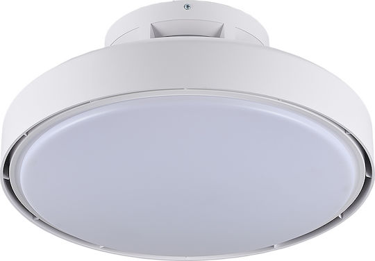 Inlight Ανεμιστήρας Οροφής 45cm με Φως και Τηλεχειριστήριο Λευκός 101001020