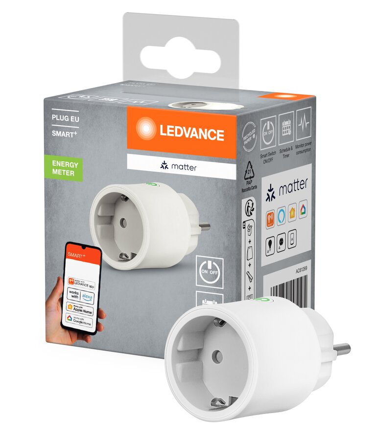LEDVANCE Αντάπτορας Ρεύματος WHITE Wi-Fi Smart+ ENERGY METER 4099854295195 