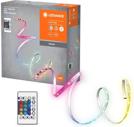 Ledvance Ταινία LED 220V RGB Φως 5m με Τροφοδοτικό &amp; Τηλεχειριστήριο 4099854095405