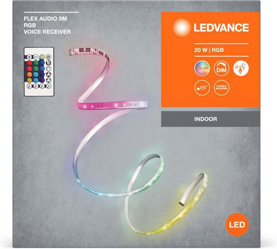 Ledvance Ταινία LED 220V RGB Φως 5m με Τροφοδοτικό &amp; Τηλεχειριστήριο 4099854095405 - second view