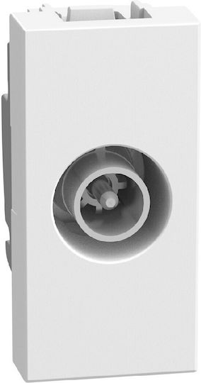 Light Now Πρίζα Tv Τερματική 1 Στοιxείου White YW4202P10