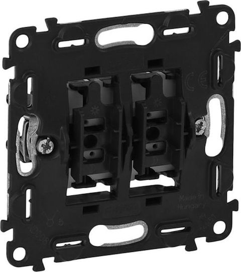 Legrand Valena Life Κομμυτατέρ Διπλός Διακόπτης 10AX 250V In'Matic 752005