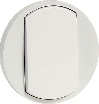 Legrand Celiane Μετώπη Διακόπτη Φωτισμού Μονό σε Λευκό Χρώμα 068001