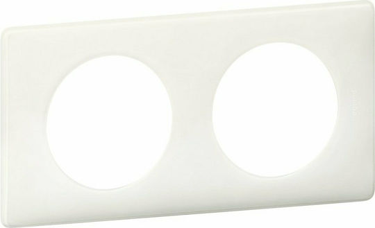 Legrand Celiane Πλαίσιο Διακόπτη 2 Θέσεων Οριζόντιας Τοποθέτησης σε Λευκό Χρώμα 066632
