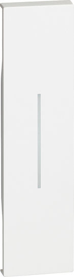 Legrand Living Now Κάλυμμα Διακόπτη Πλήκτρο Φωτεινό 1 Στοιχείου σε Λευκό Χρώμα KW01