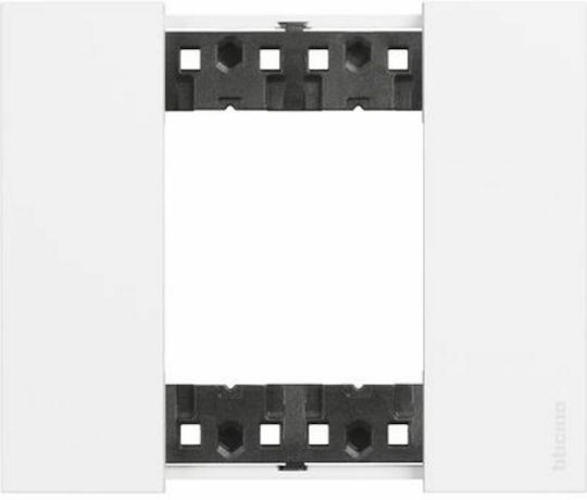 Legrand Living Now Πλαίσιο Διακόπτη 1 Θέσης Κάθετης Τοποθέτησης 2 Στοιχείων σε Λευκό Χρώμα KA4802KW