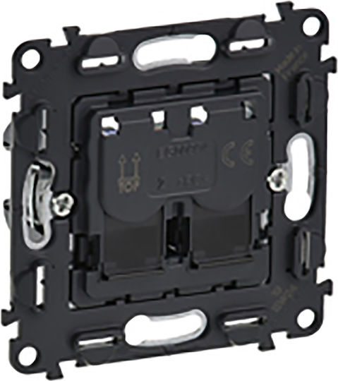 Legrand Valena In'Matic Διπλός Μηχανισμός Πρίζας Δικτύου RJ45 Τύπου Cat6 753043