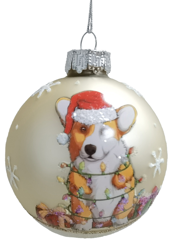 LIANOS Γυάλινες Χριστουγεννιάτικες Μπάλες Σέτ 12τεμαχίων , 12 Σχέδια 8cm 26207  - second view