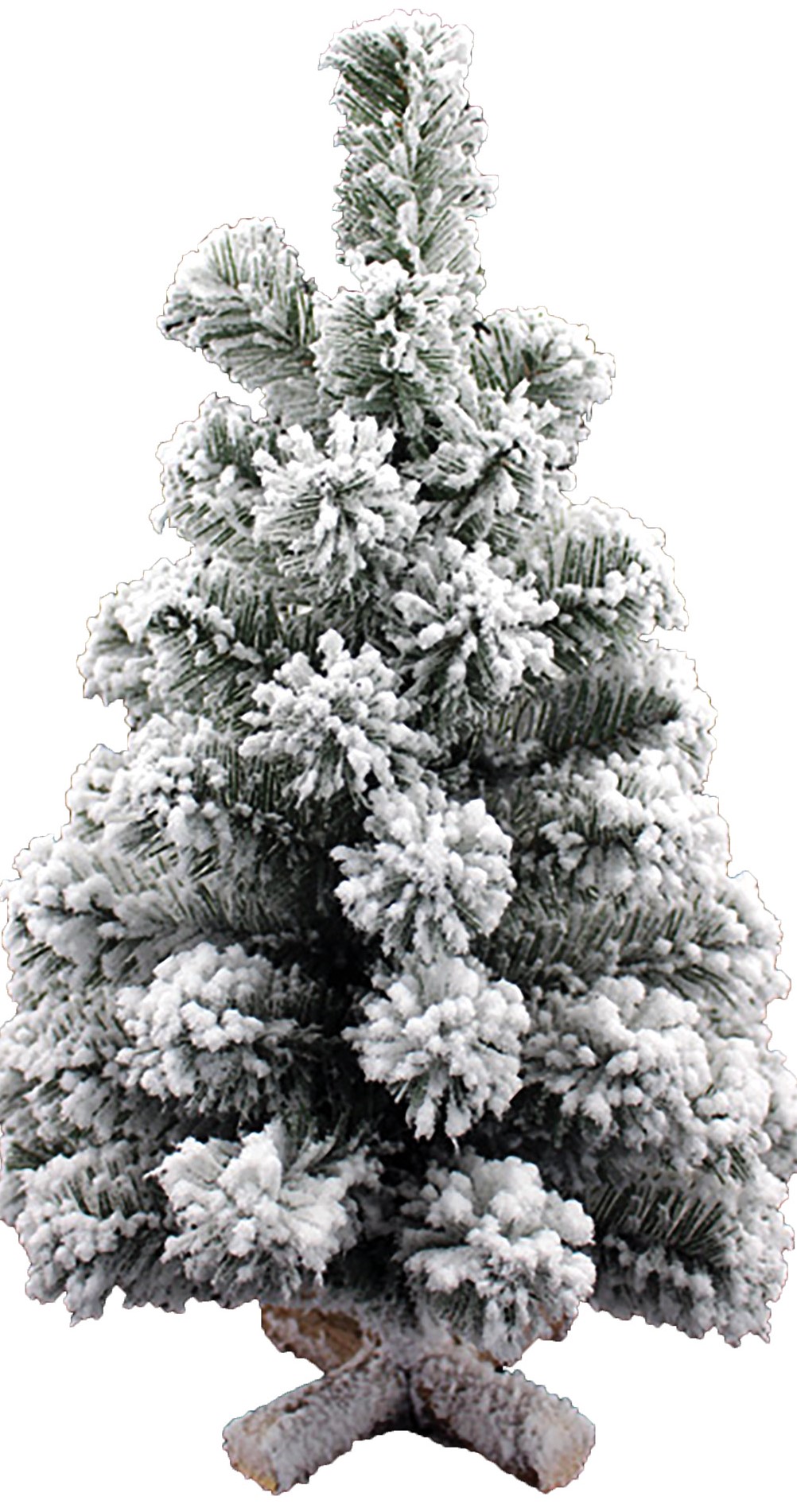 LIANOS Χριστουγεννιάτικο Δέντρο Χιονισμένο 60εκ. και με Βάση Ξύλινο Σταυρό 991083 