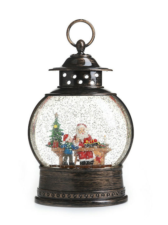 ΧΡΙΣΤΟΥΓΕΝΝΙΑΤΙΚΟ ΦΑΝΑΡΙ ΦΑΡΔΥ ΧΙΟΝΟΜΠΑΛΑ ΜΕ ΑΓΙΟ ΒΑΣΙΛΗ, ΗΧΟ ΚΑΙ ΦΩΣ 26CM WDL1984A - second view